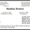 Renten Mathias 1932-2009 Todesanzeige